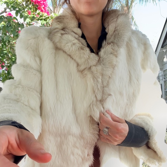 Vintage rabbit fur jacket - Picture 2 of 7